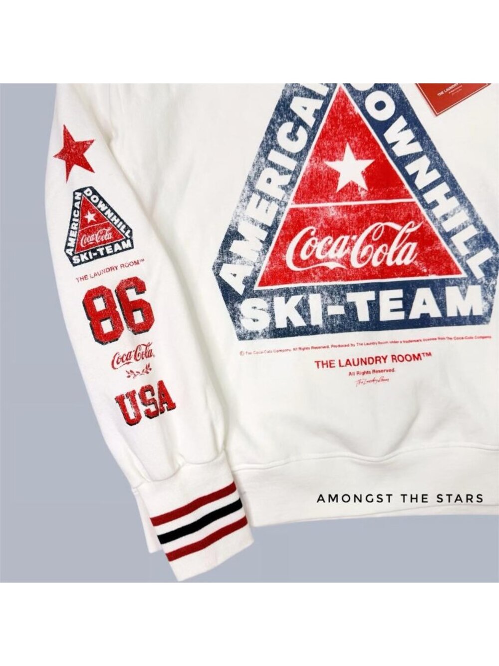 The Laundry Room Coca Cola Ski Team Jump Jumper Sweatshirt Small New With Tag - Picture 3 of 3